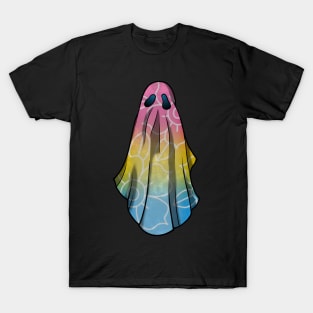 Pansexual Pride Flowery Ghost T-Shirt